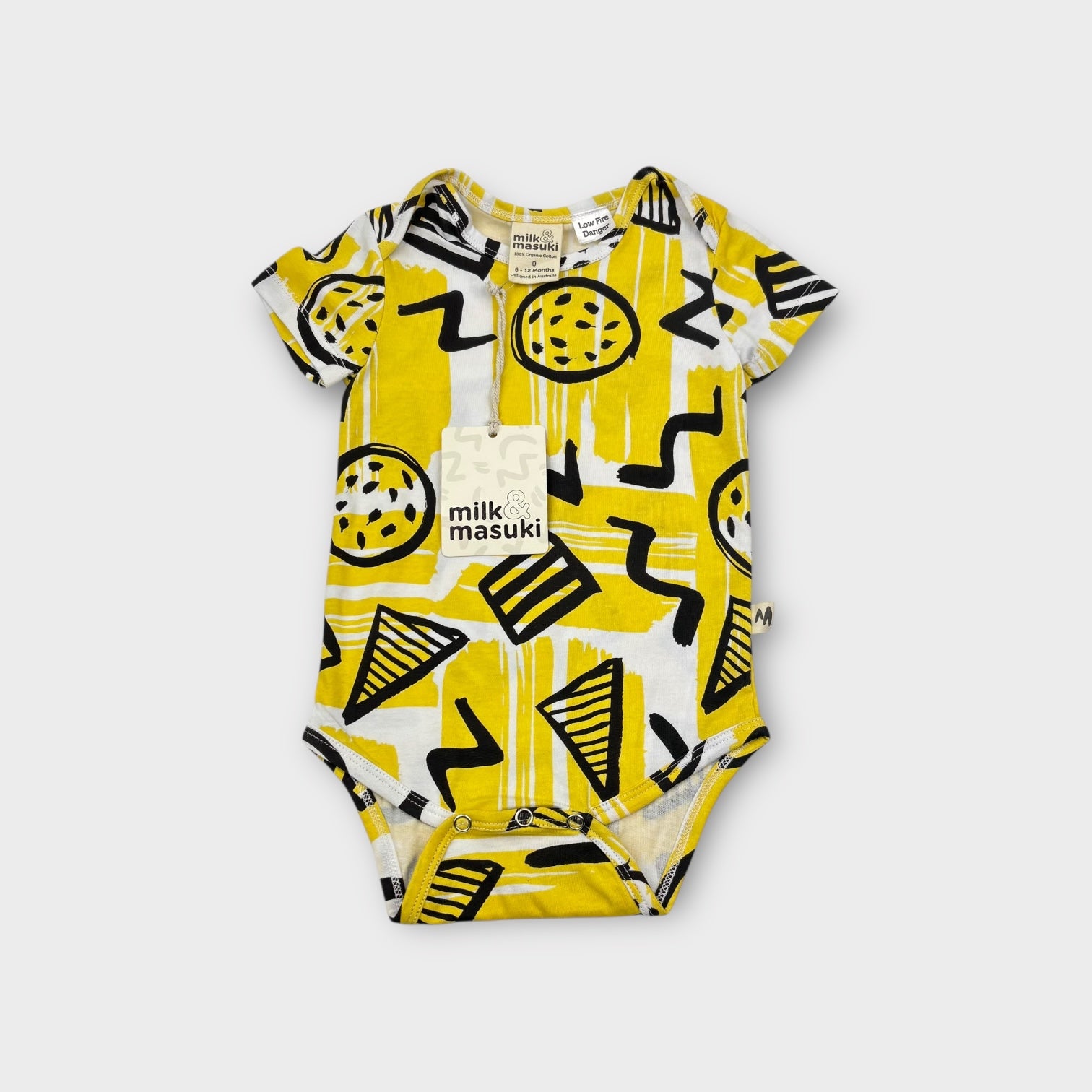 Milk & Masuki Printed Bodysuit, Size 0