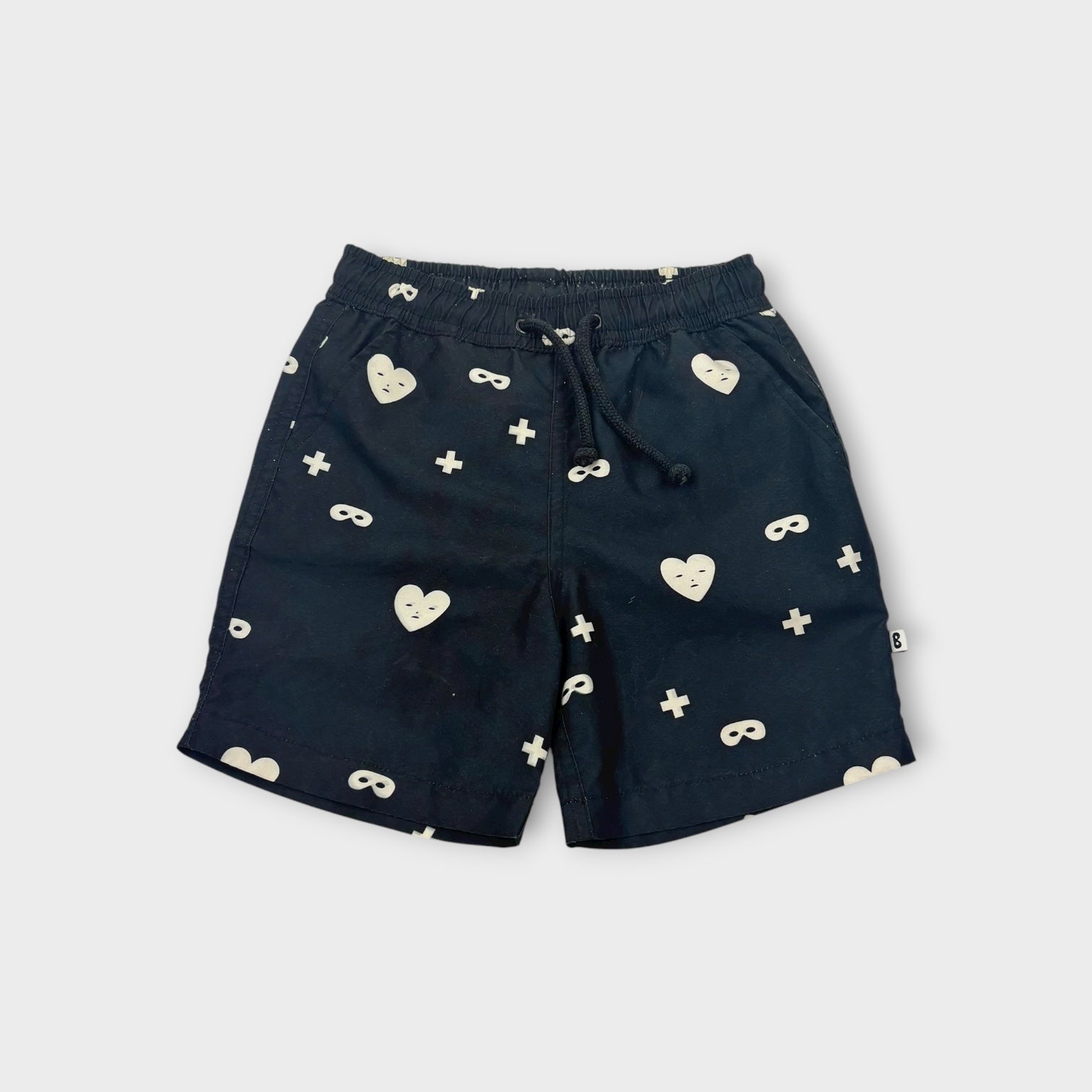 Beau Loves Printed Swim Shorts, Size 2-3