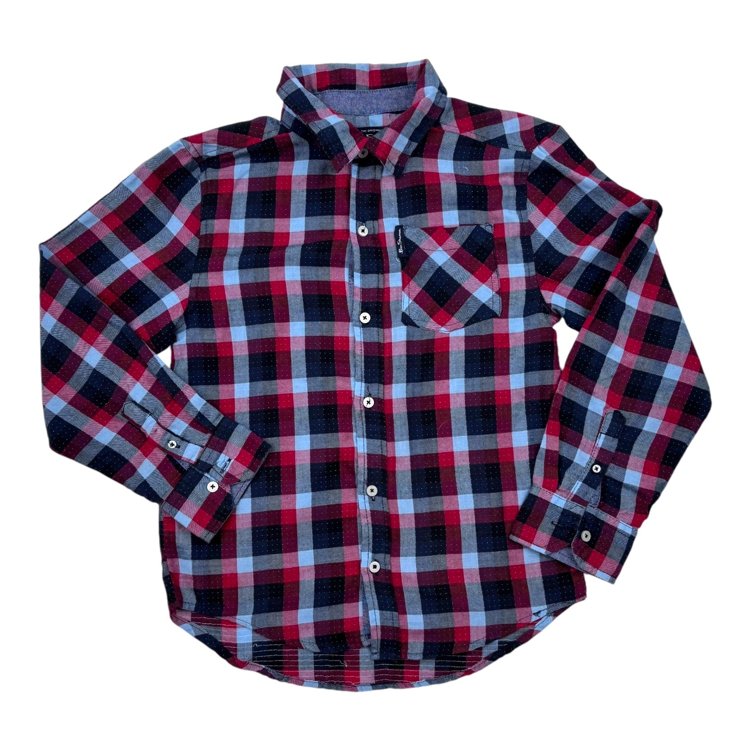 Ben Sherman Plaid Shirt, Size 10-12