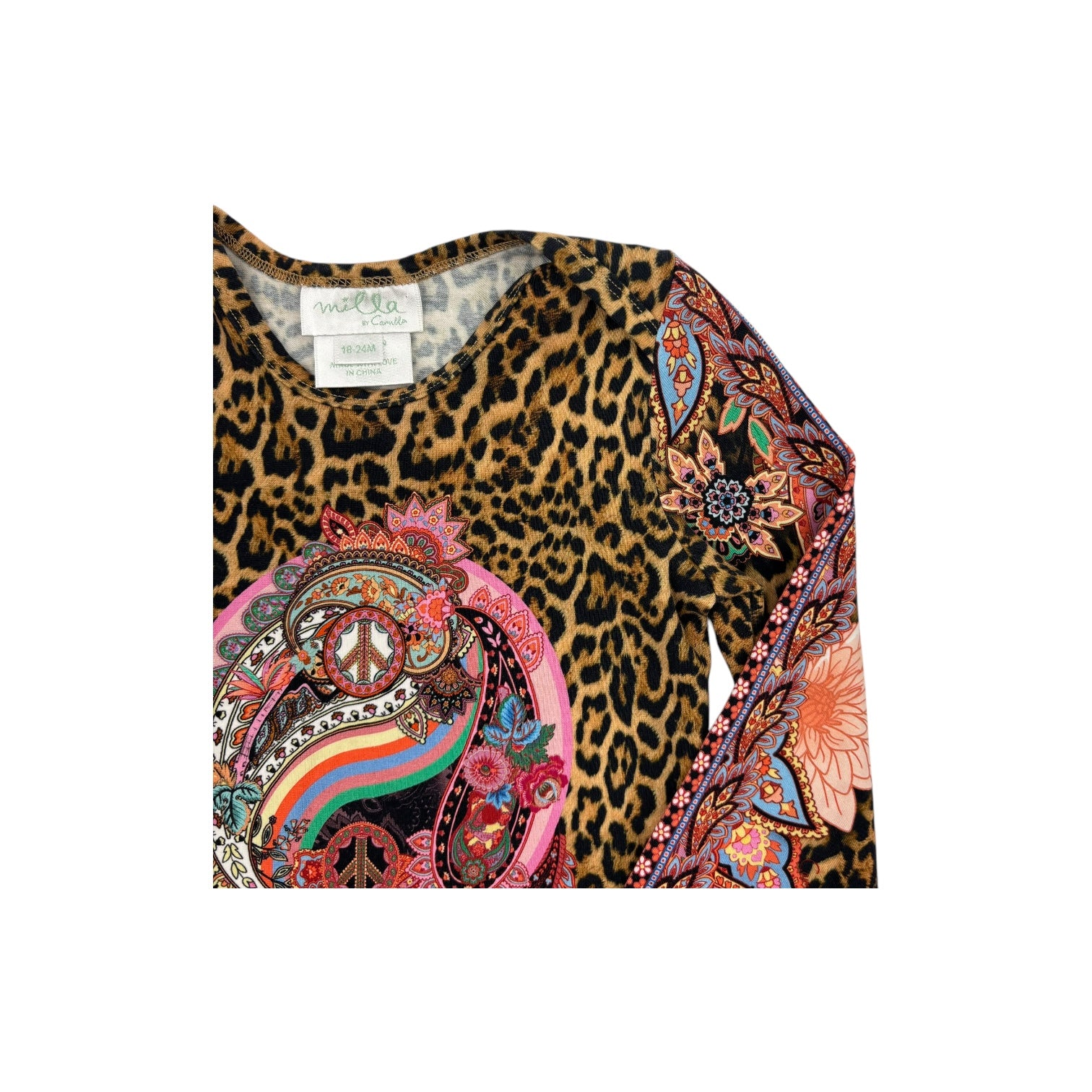 Milla by Camilla Leopard Print Bodysuit, Size 18-24m