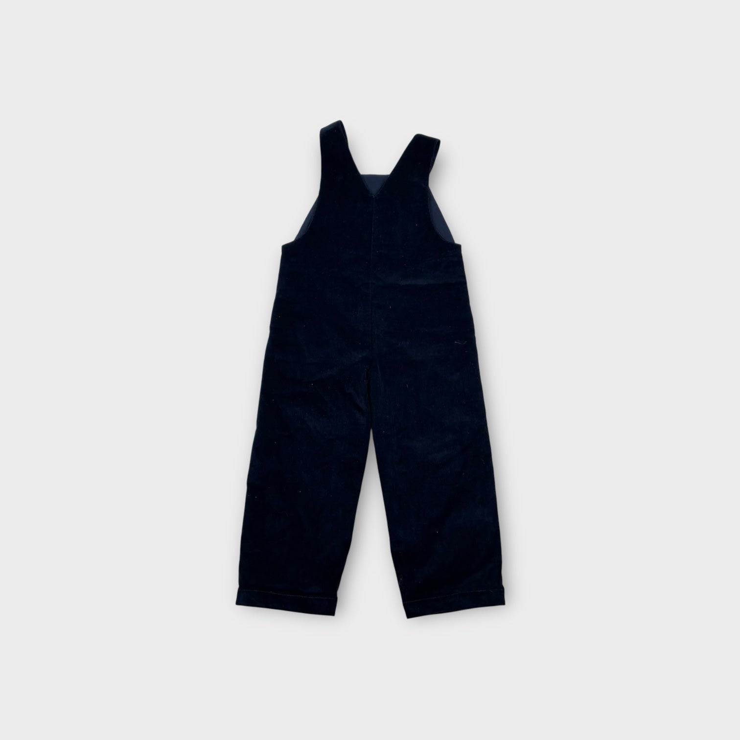 Jacadi Paris Navy Velour Overalls, Size 2-3