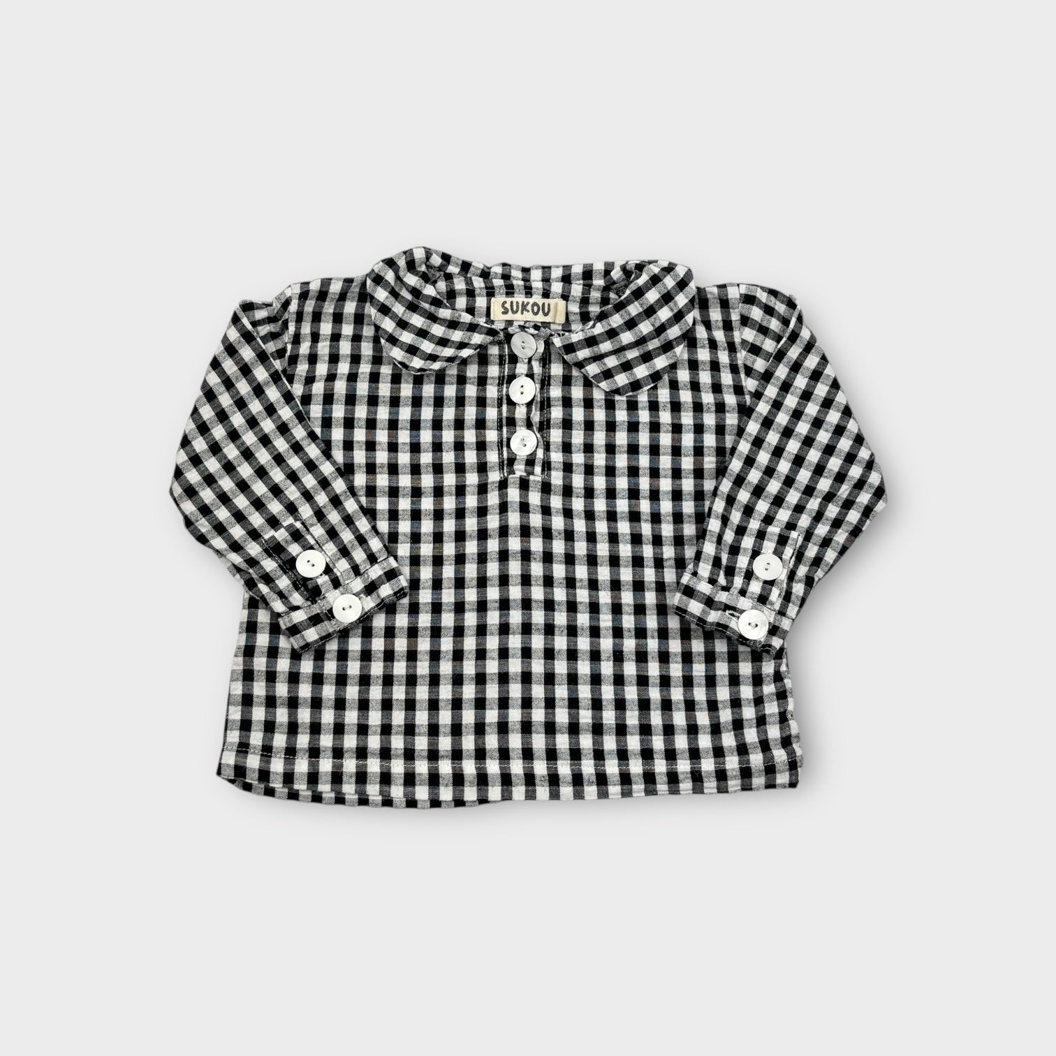 Sukoo Gingham Shirt, Size 0