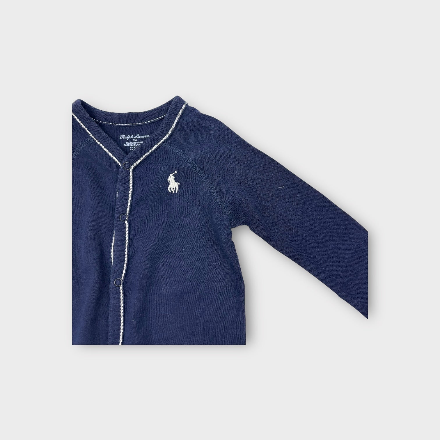 Ralph Lauren Navy Onesie, Size 000