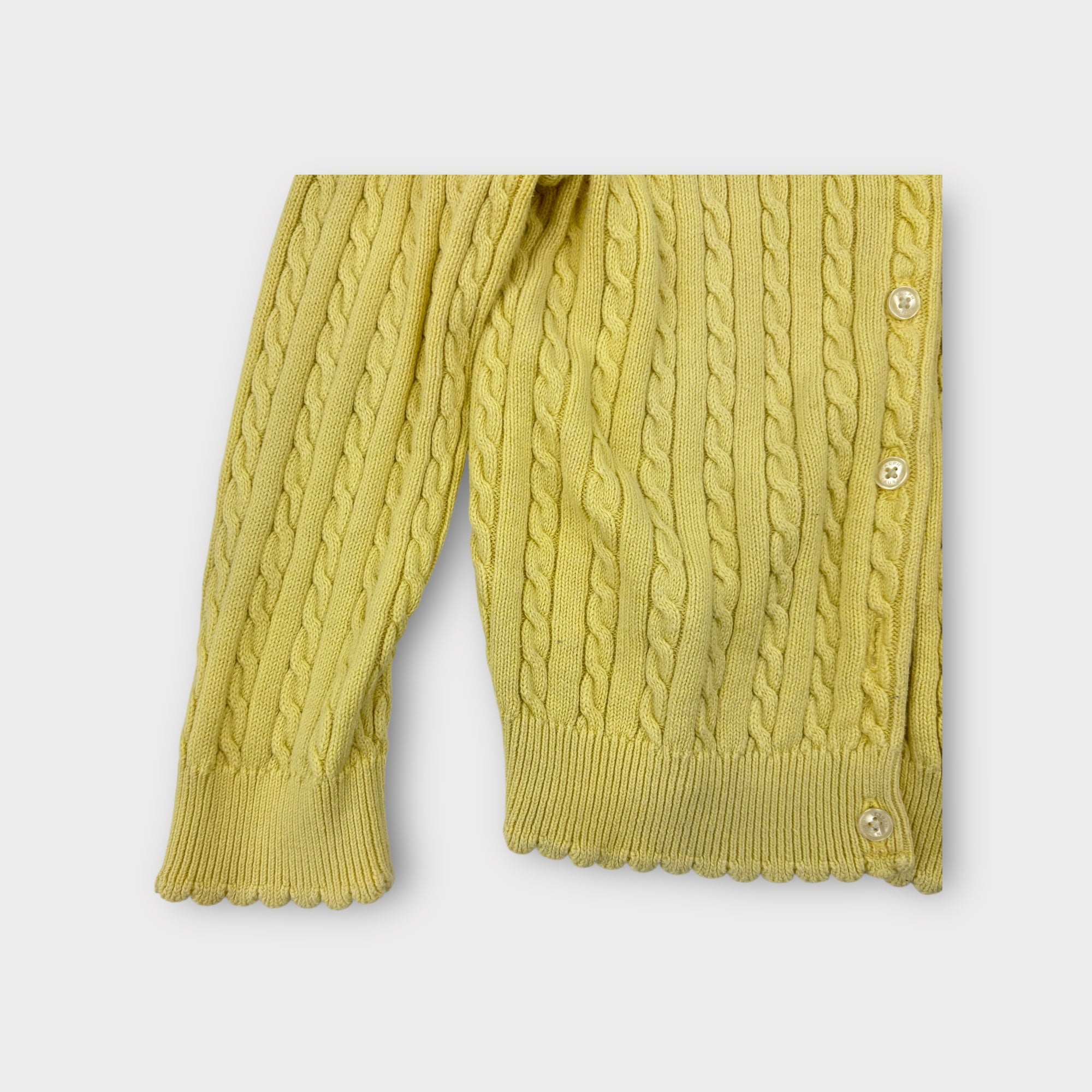 Polo Ralph Lauren Yellow Cardigan, Size 3