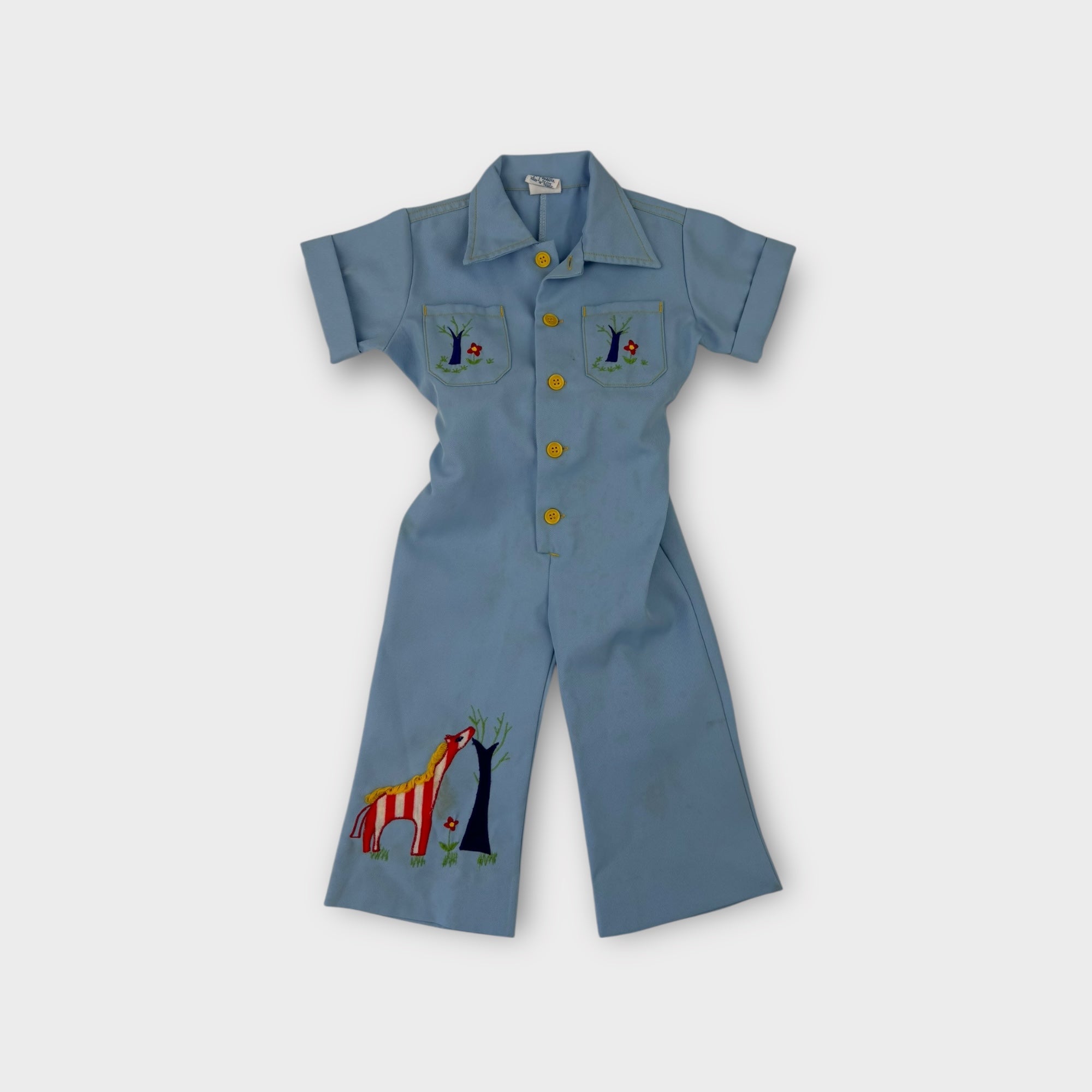 Vintage Parisian Nightsuit, Size 2