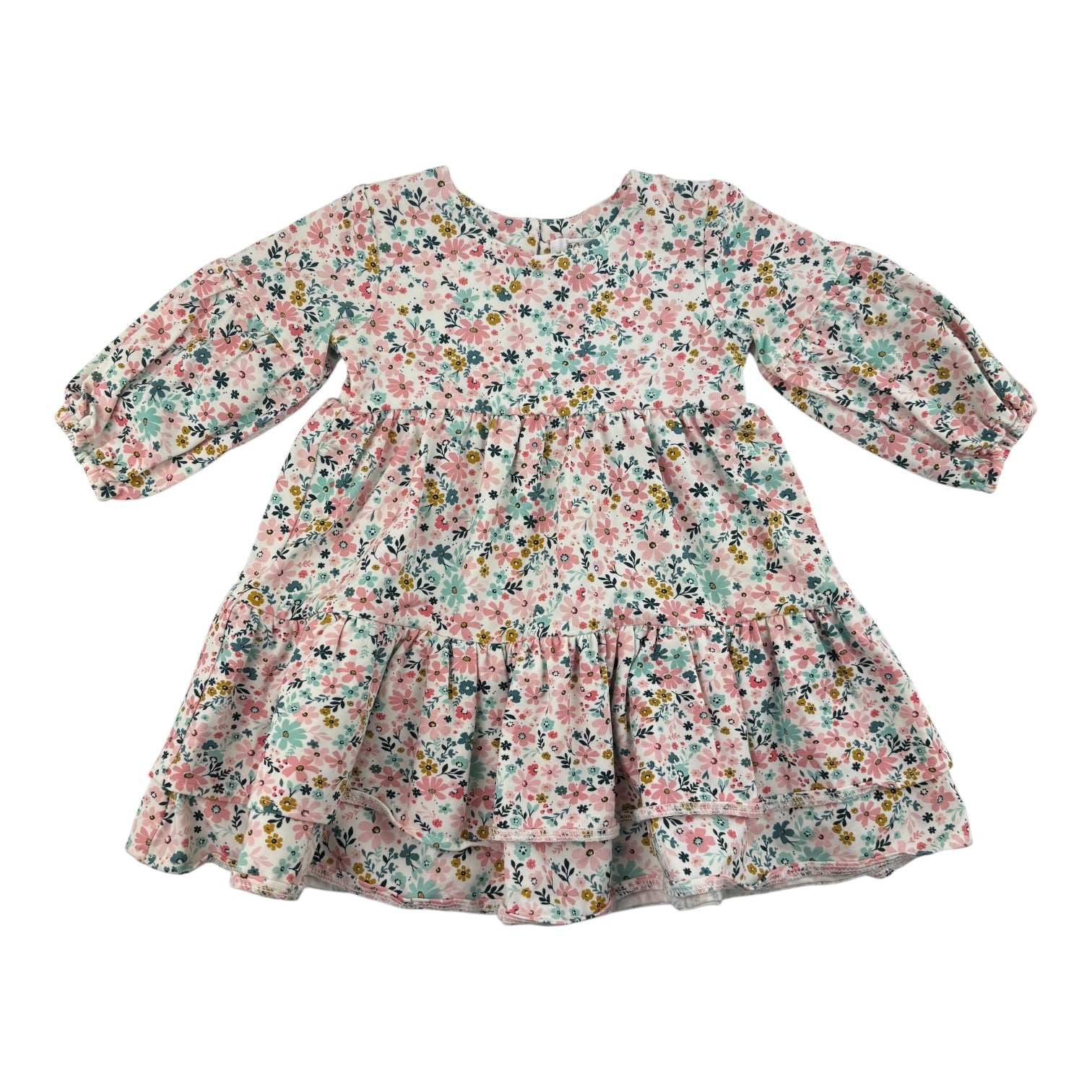 Floral Long Sleeve Dress, Size 0