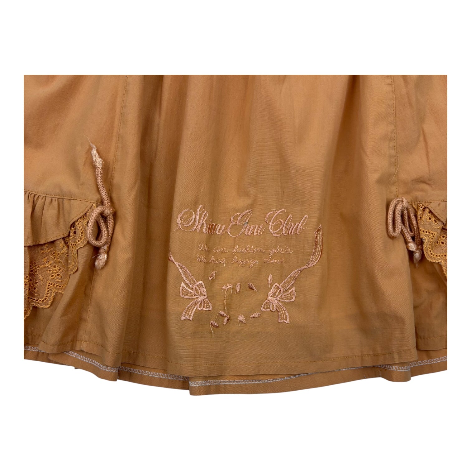 Handmade Mustard Swing Skirt, Size 10-12