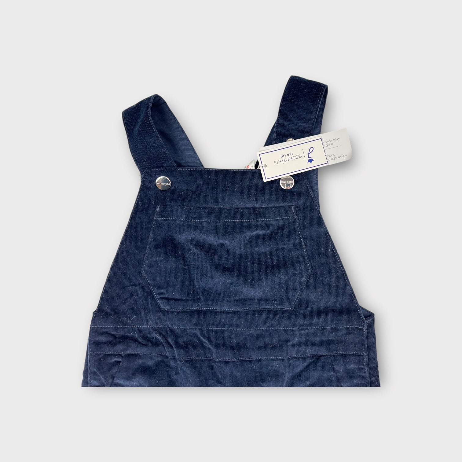 Jacadi Paris Navy Velour Overalls, Size 2-3