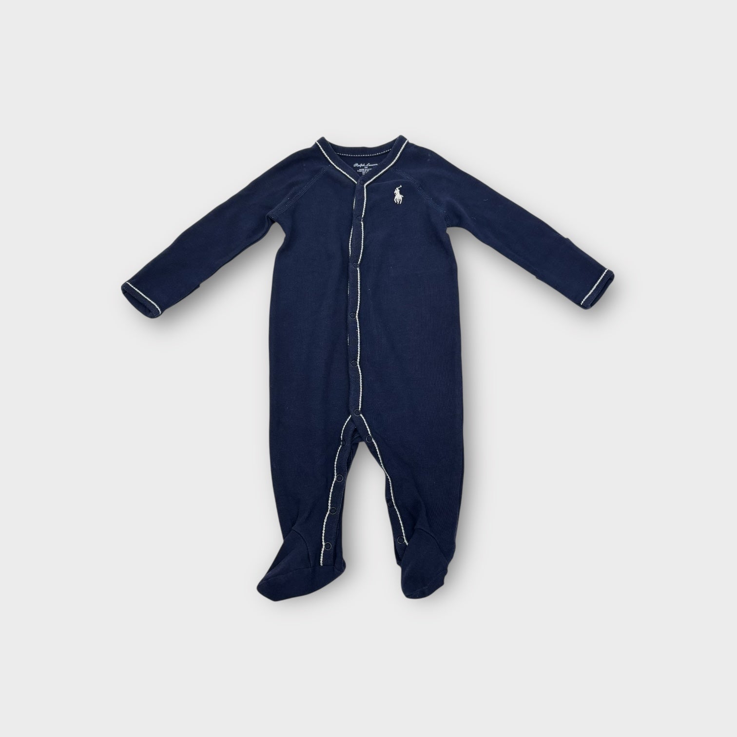 Ralph Lauren Navy Onesie, Size 000
