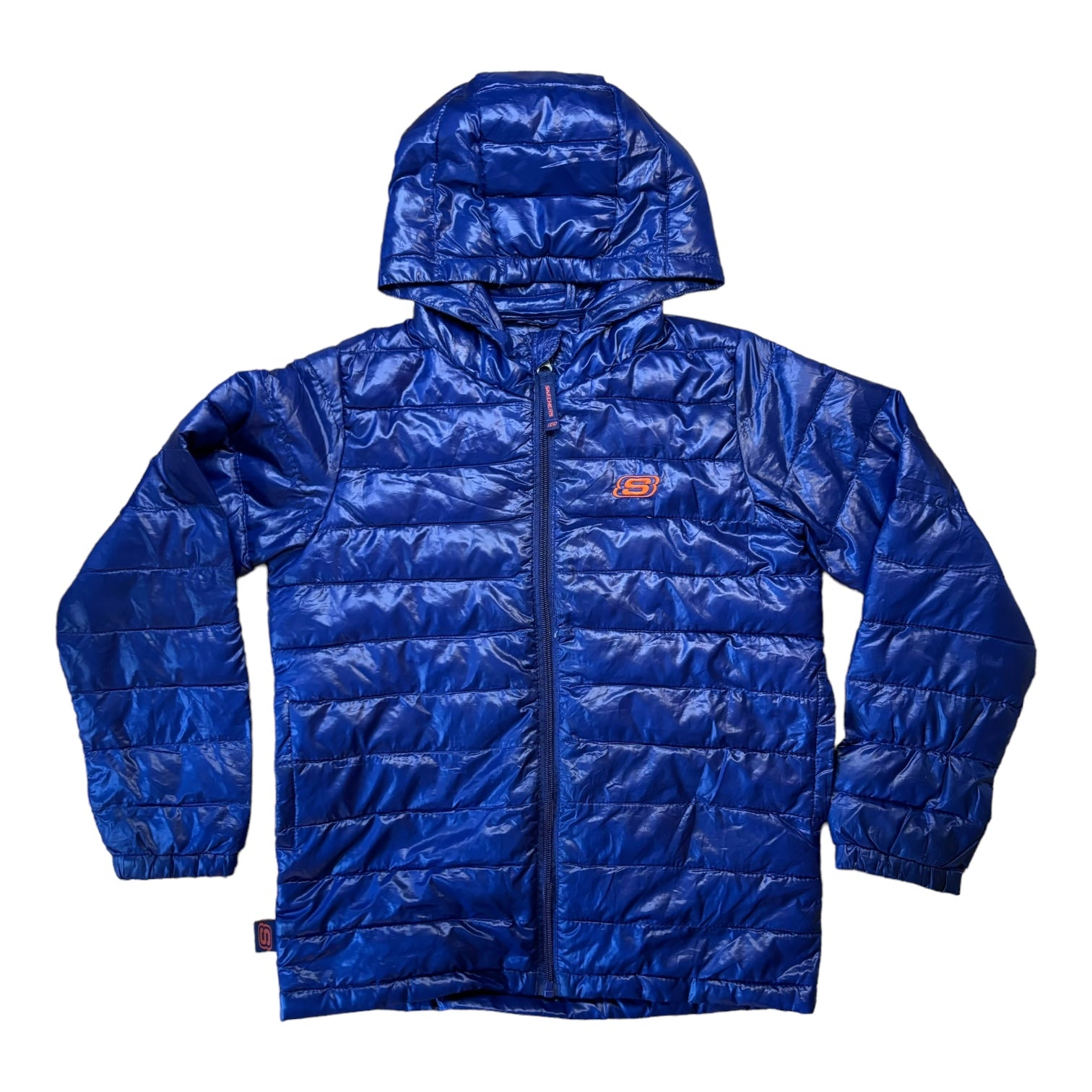 Blue Sketchers Puffer Jacket, Size 7