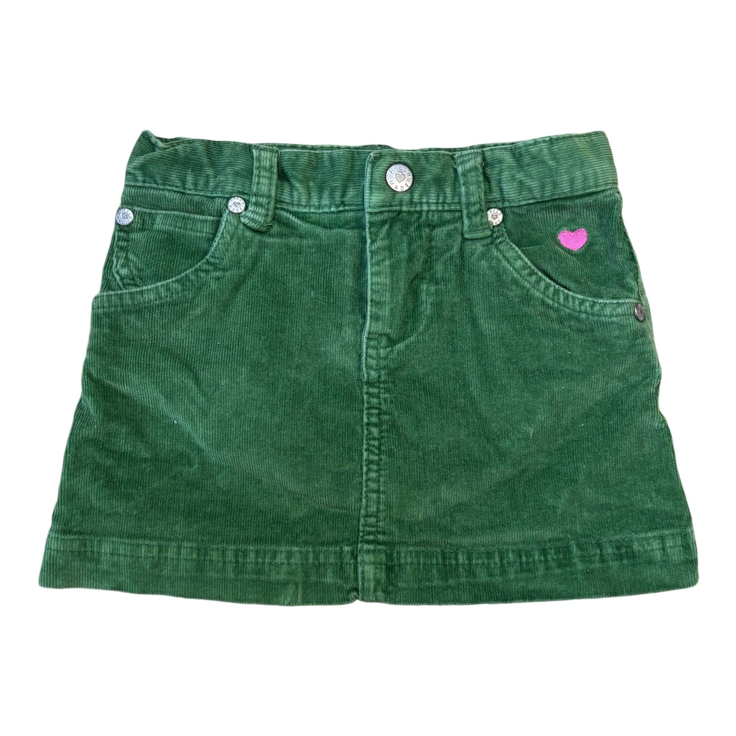 Green Cord Skirt, Size 4