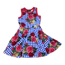 Rock Your Kid Gingham Roses Dress, Size 3