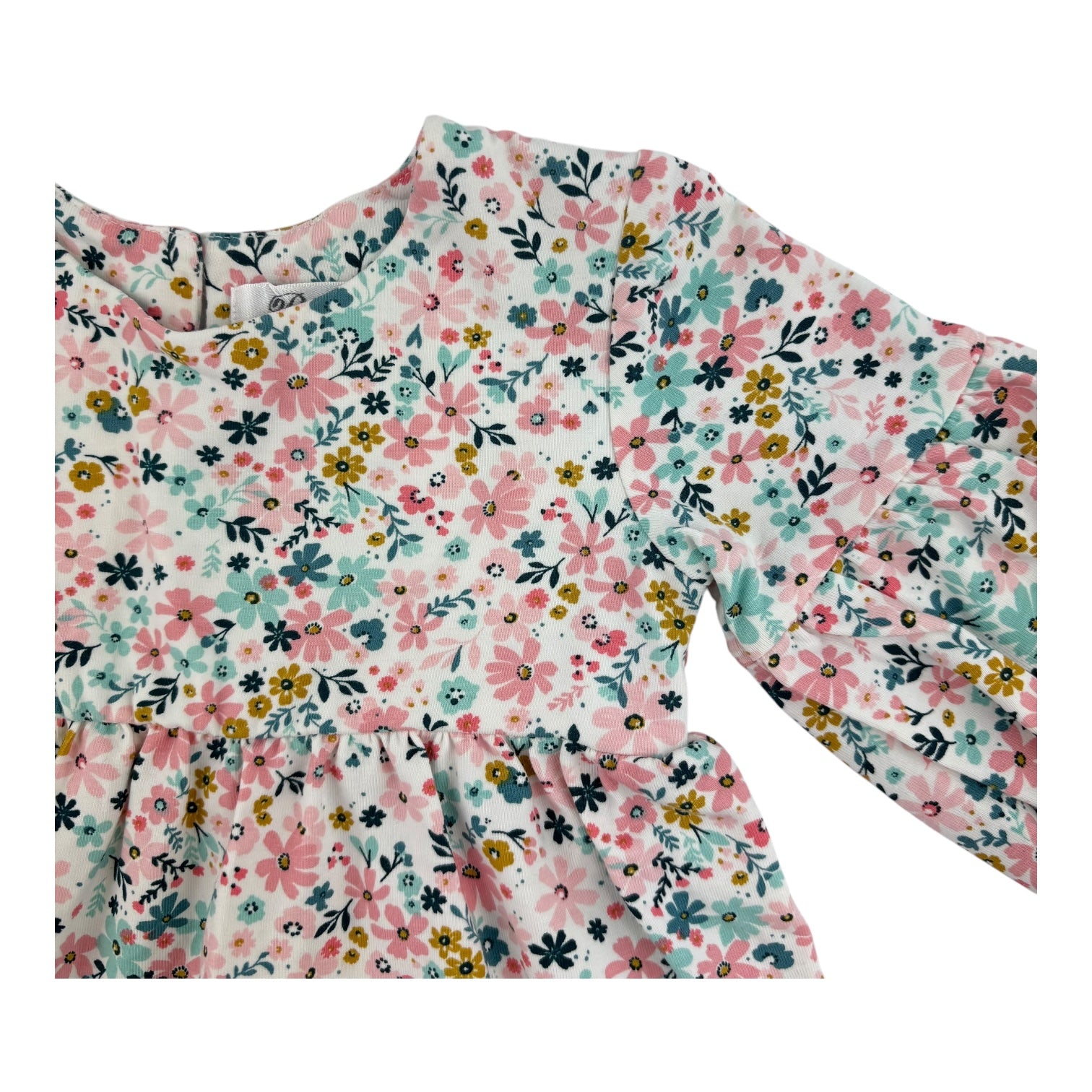 Floral Long Sleeve Dress, Size 0