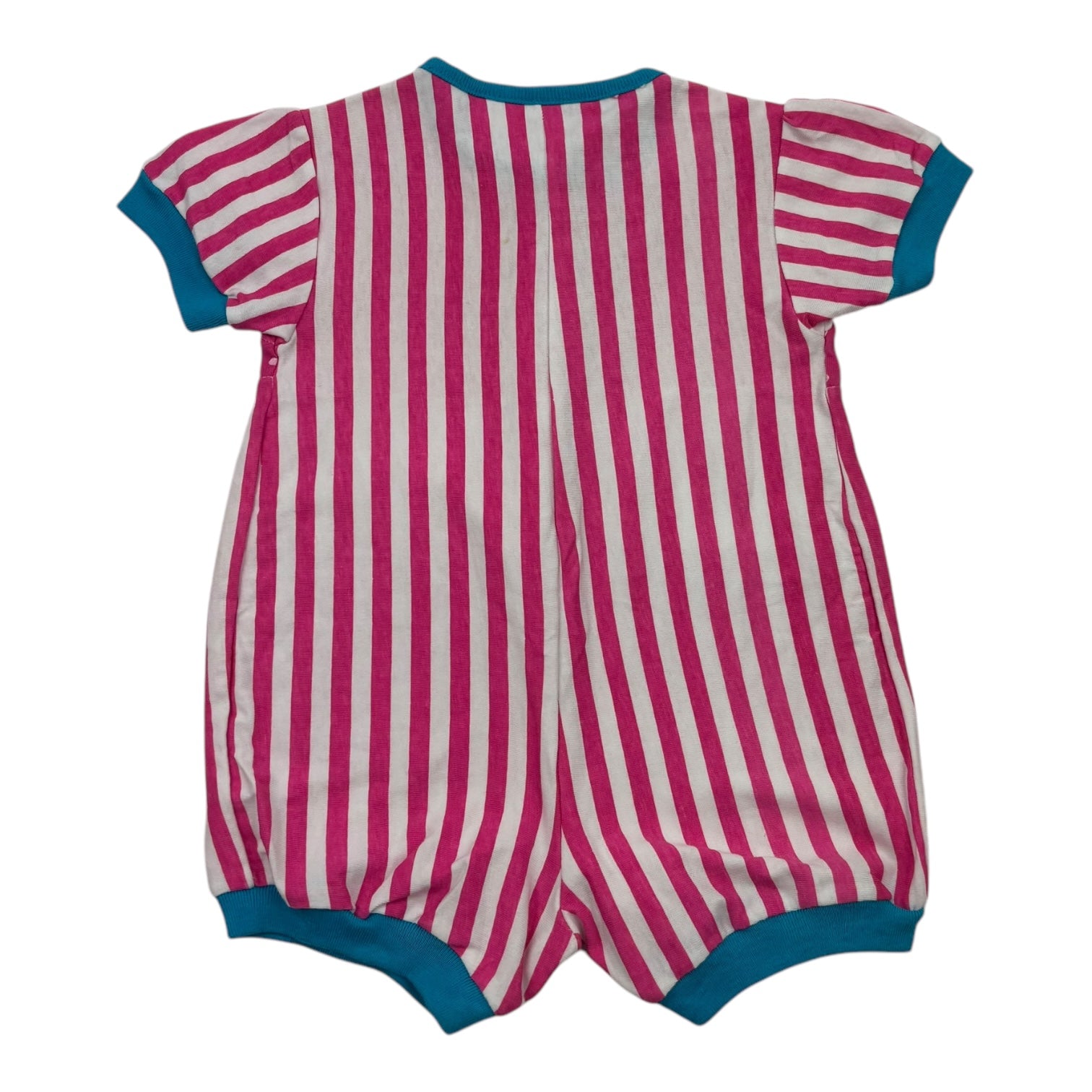 Vintage Pink Spotty and Stripe Romper, Size 00