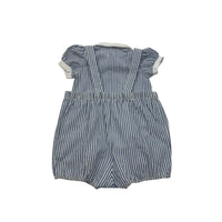 Bambino Paris Striped Suspender Short Set, size 1
