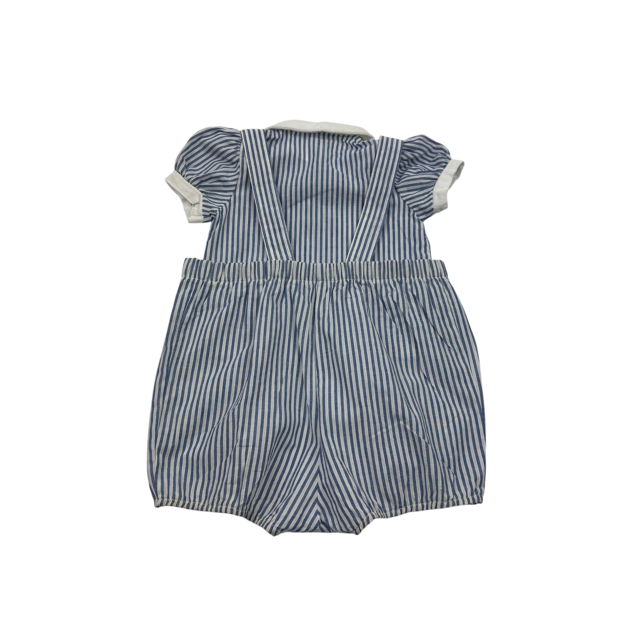 Bambino Paris Striped Suspender Short Set, size 1