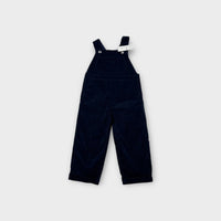 Jacadi Paris Navy Velour Overalls, Size 2-3