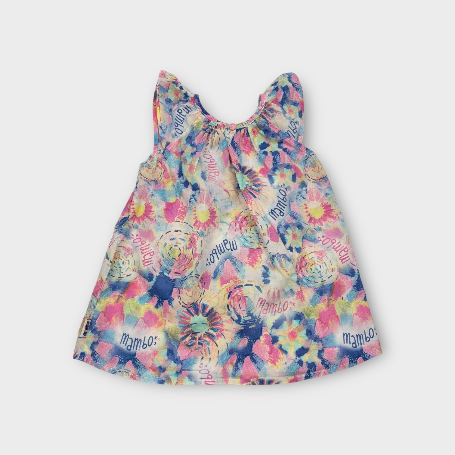 Retro Mambo Watercolour Dress, Size 0