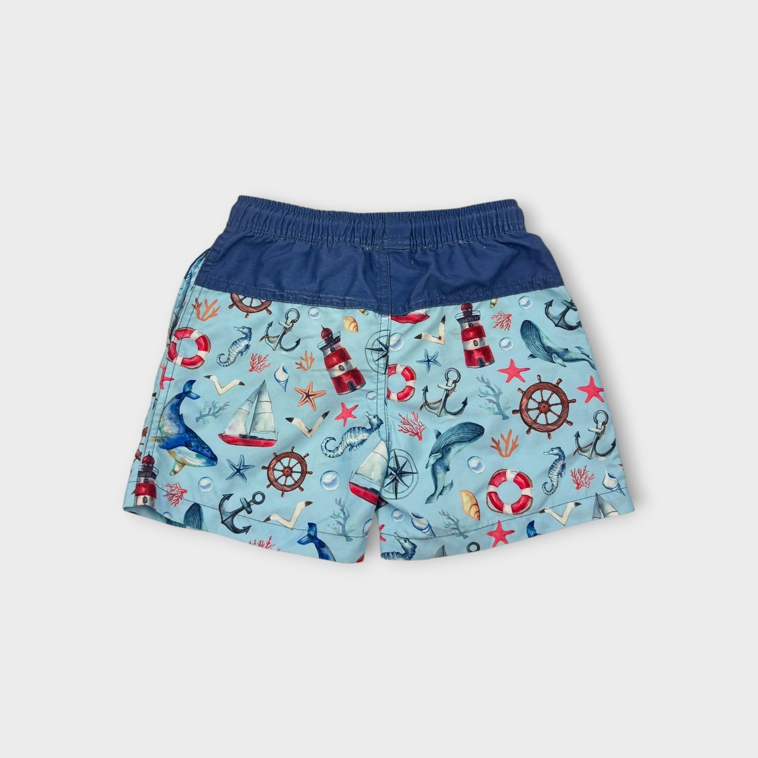 Rock Your Kid Lighthouse Swim Shorts, Size 5