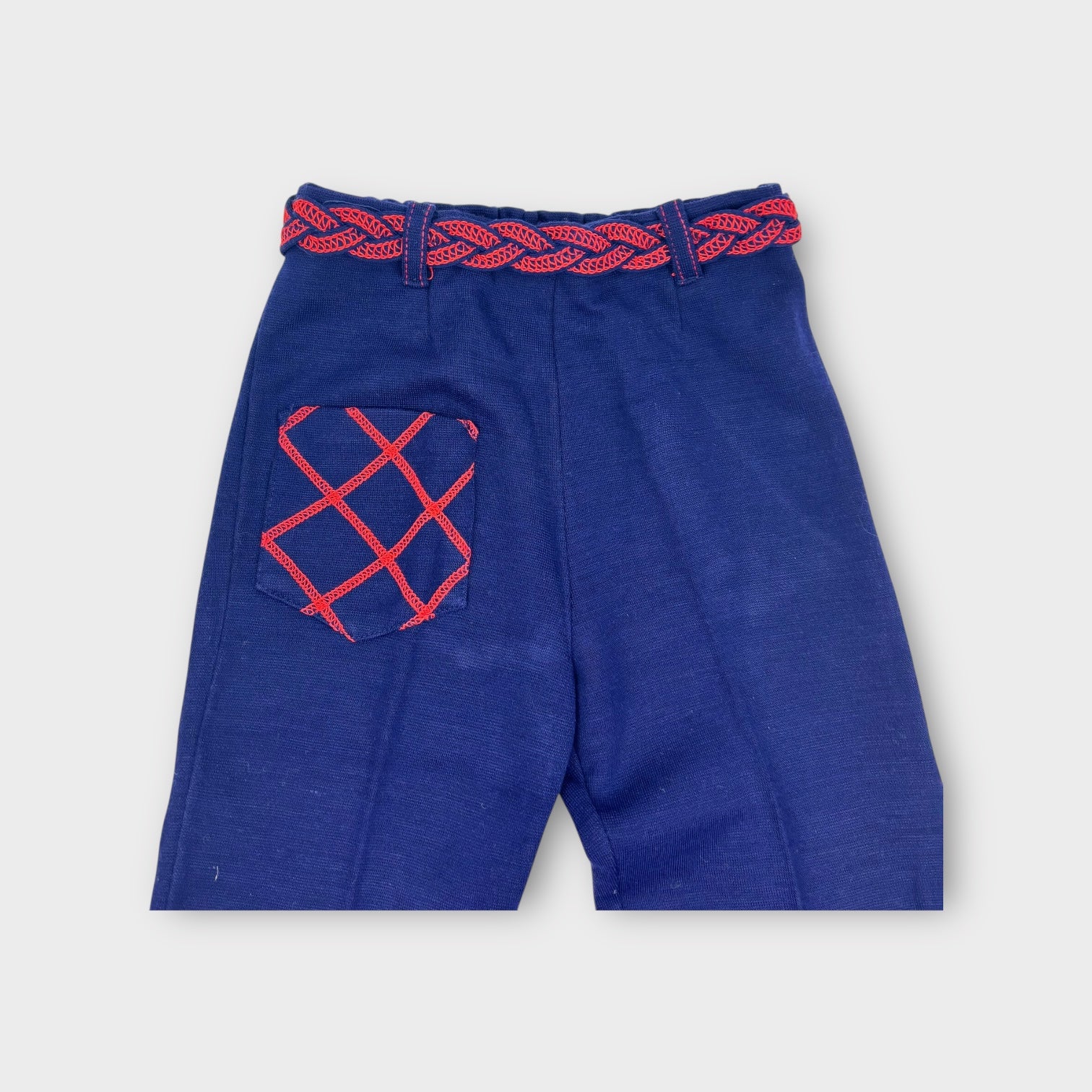Vintage Navy Flare Pants, Size 4