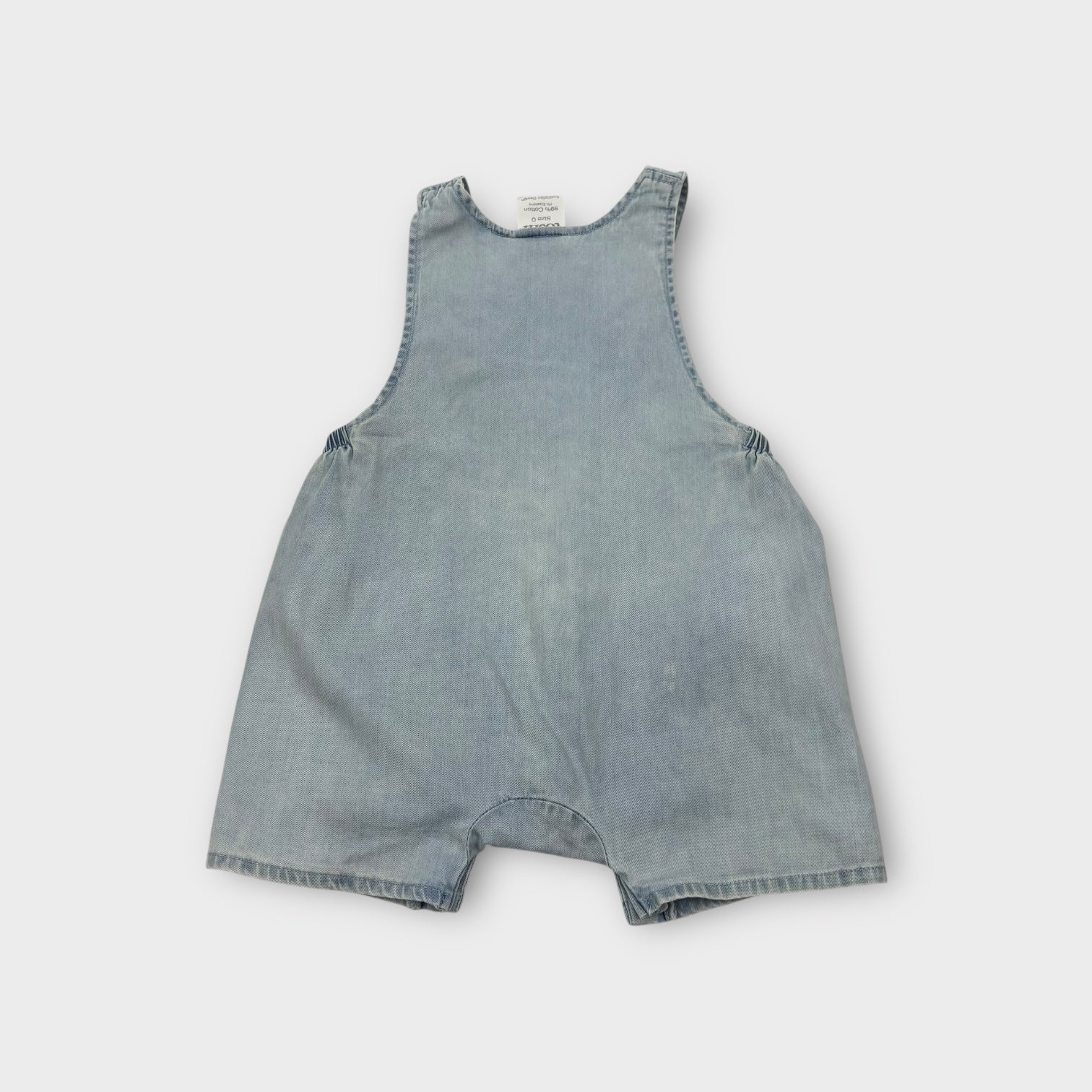 Toshi Denim Shortalls, Size 8