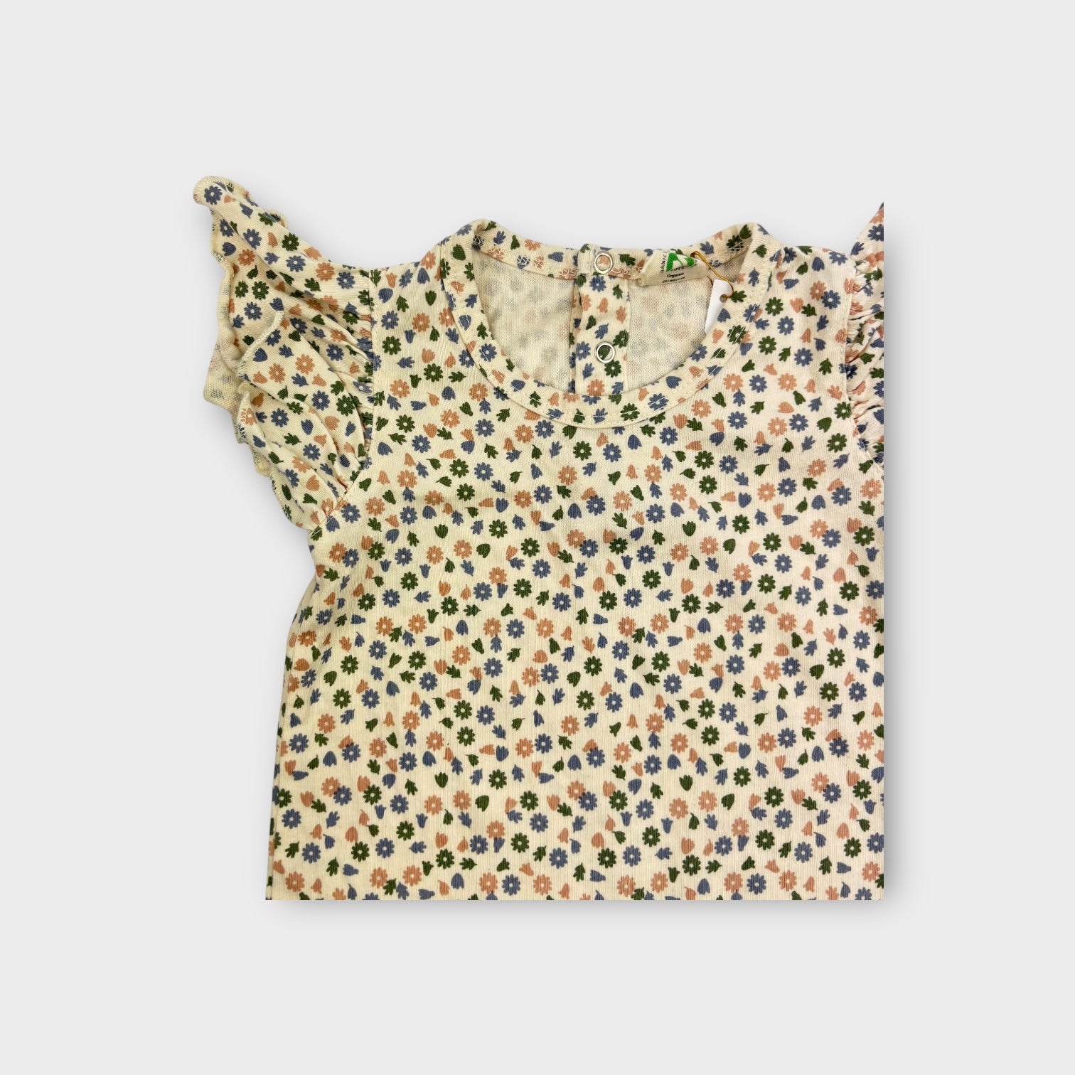Nature Baby Floral Sleeveless Bodysuit, Size 0