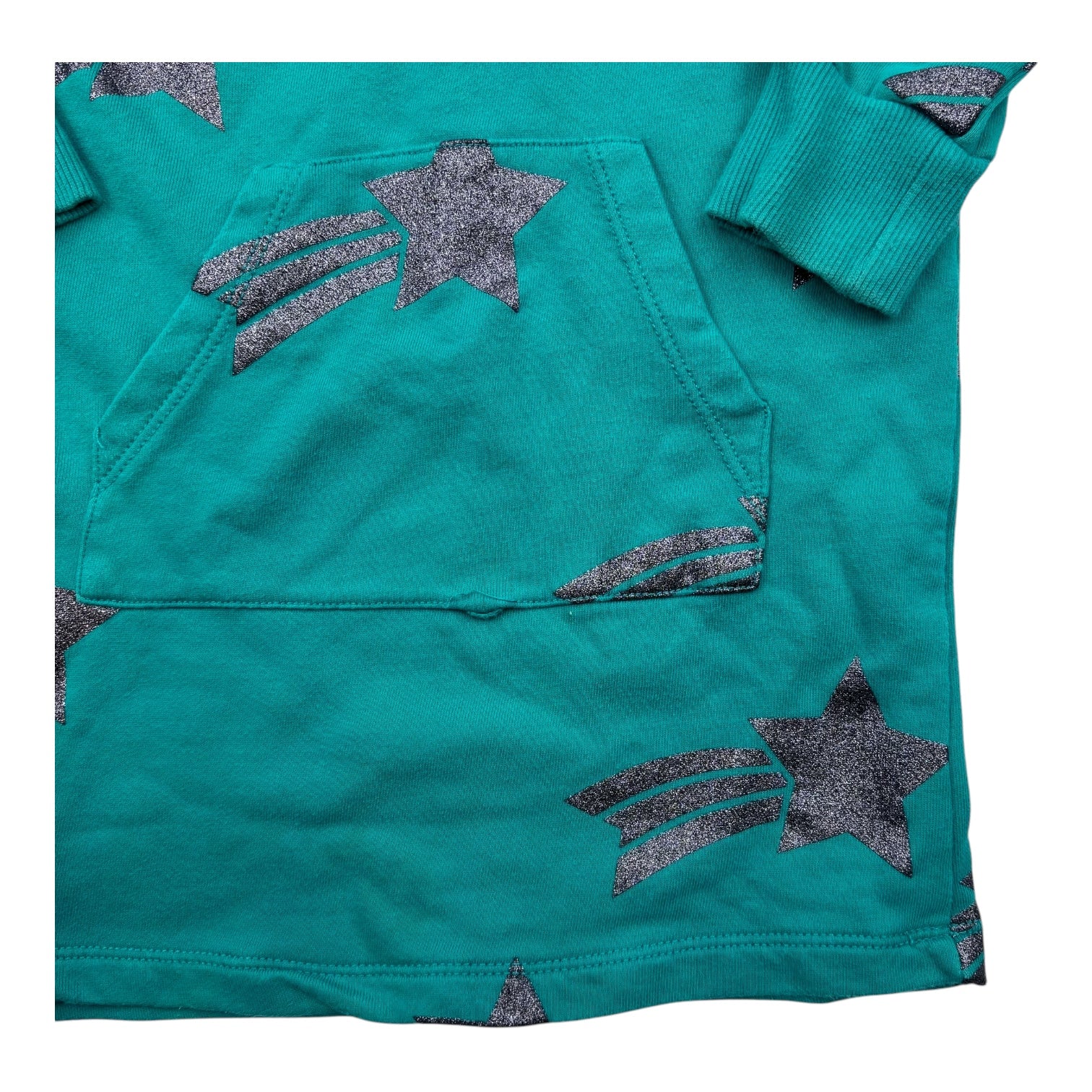 Country Road Green Star Hoodie Dress, Size 4