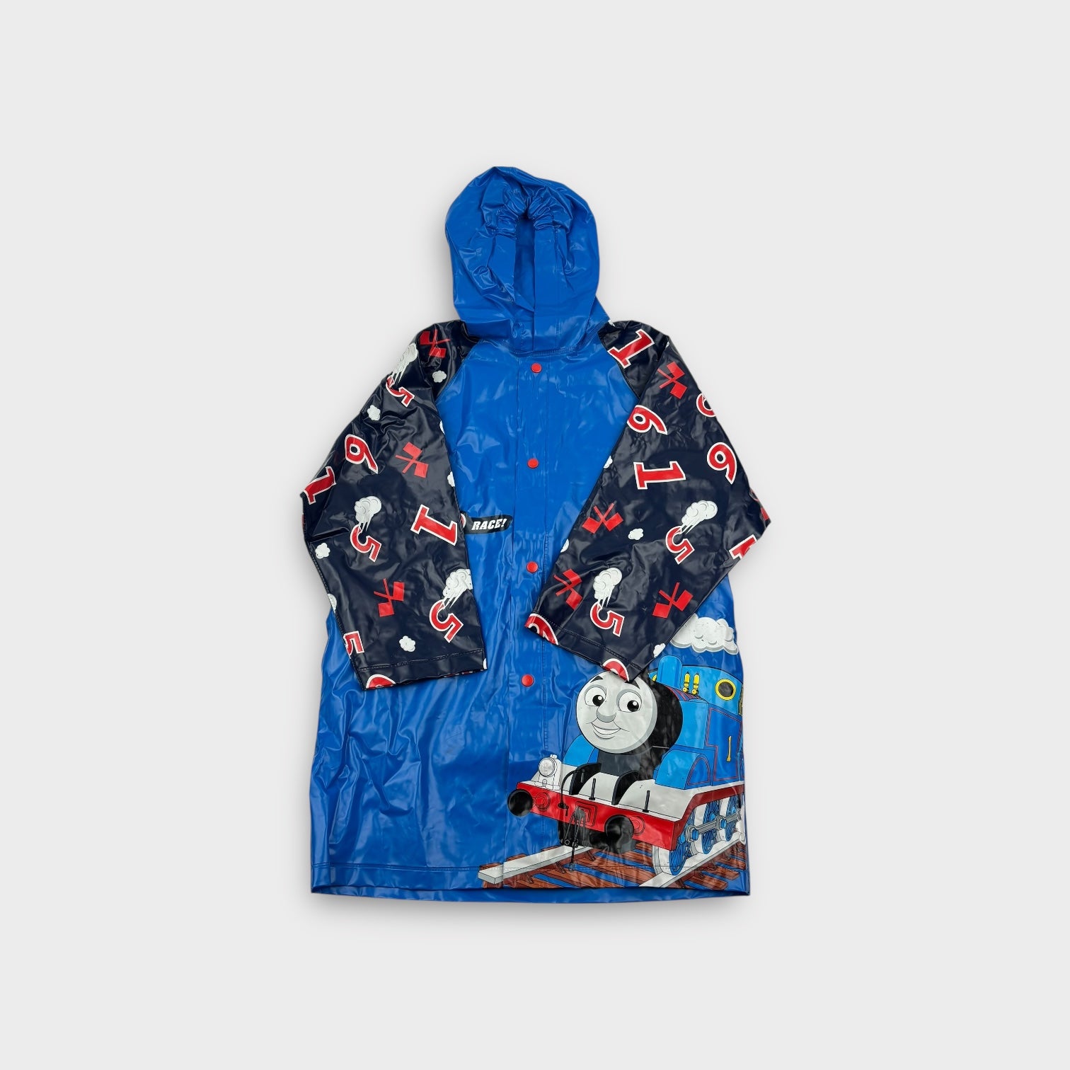 Retro Thomas the Tank Engine Raincoat, Size 4-5