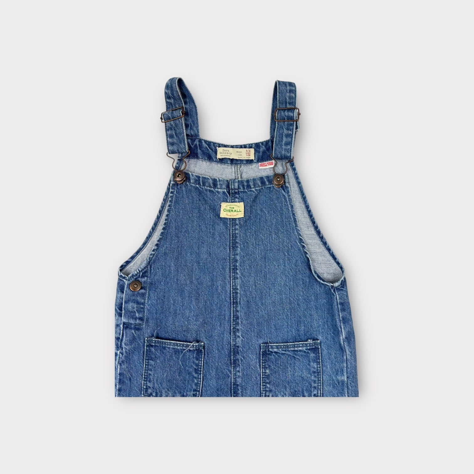 Zara Denim Overalls, Size 3-4