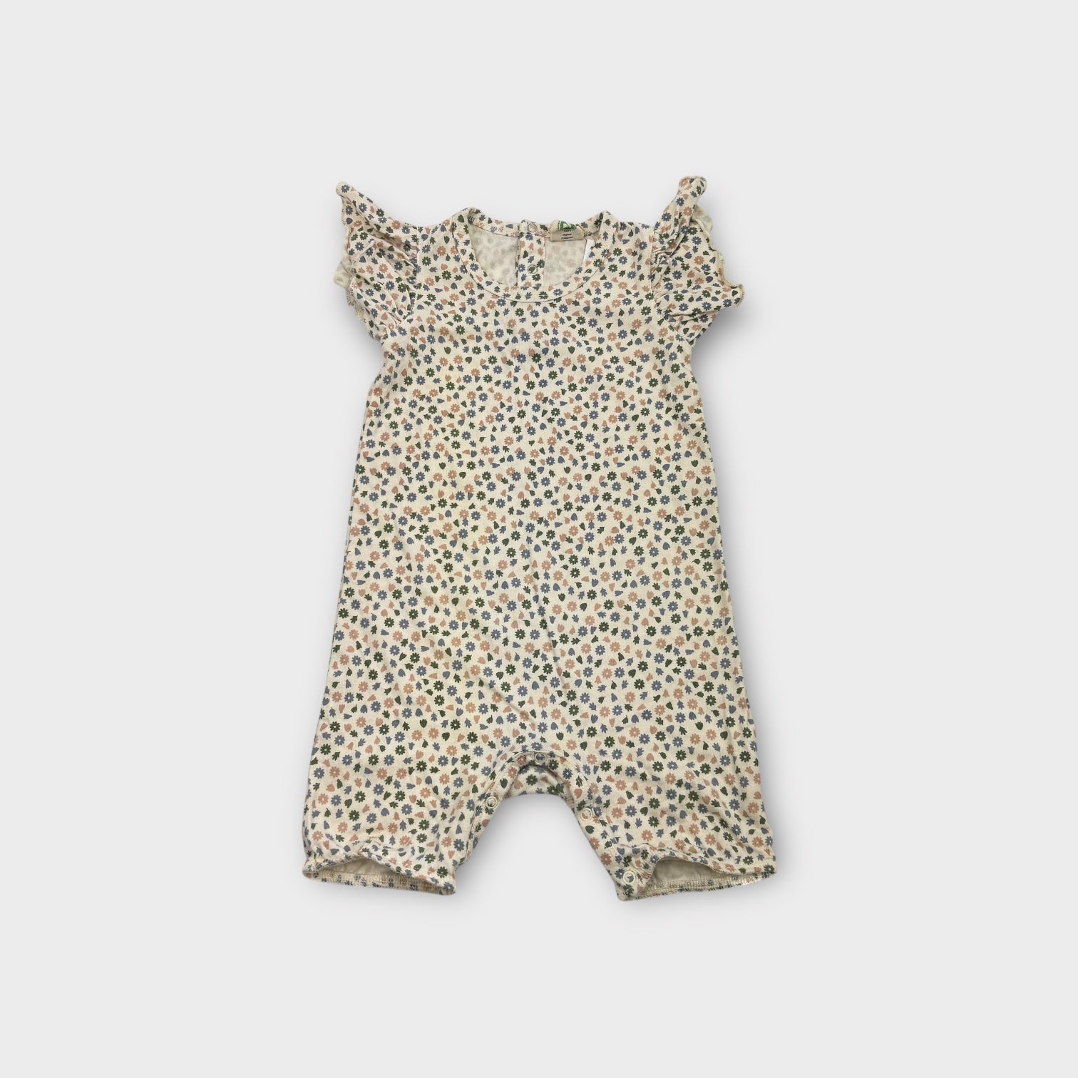 Nature Baby Floral Sleeveless Bodysuit, Size 0