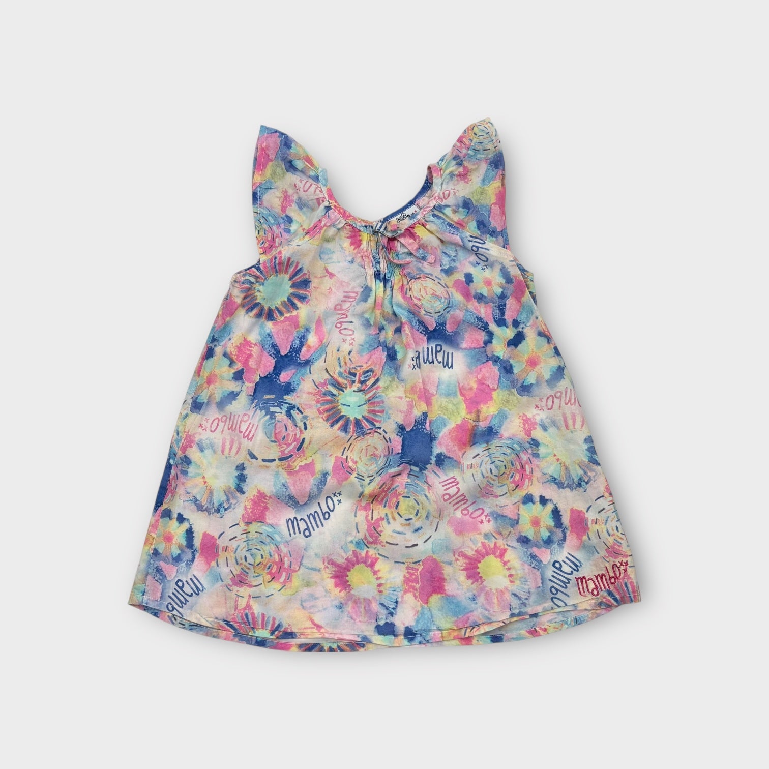 Retro Mambo Watercolour Dress, Size 0