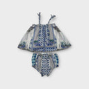 Milla by Camilla Blue Patterned Set, Size 1