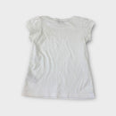 Jacadi White Boat Neck T-Shirt, Size 8