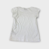 Jacadi White Boat Neck T-Shirt, Size 8