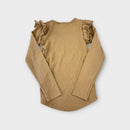 Jamie Kay Brown Ribbed Long Sleeve, Size 8