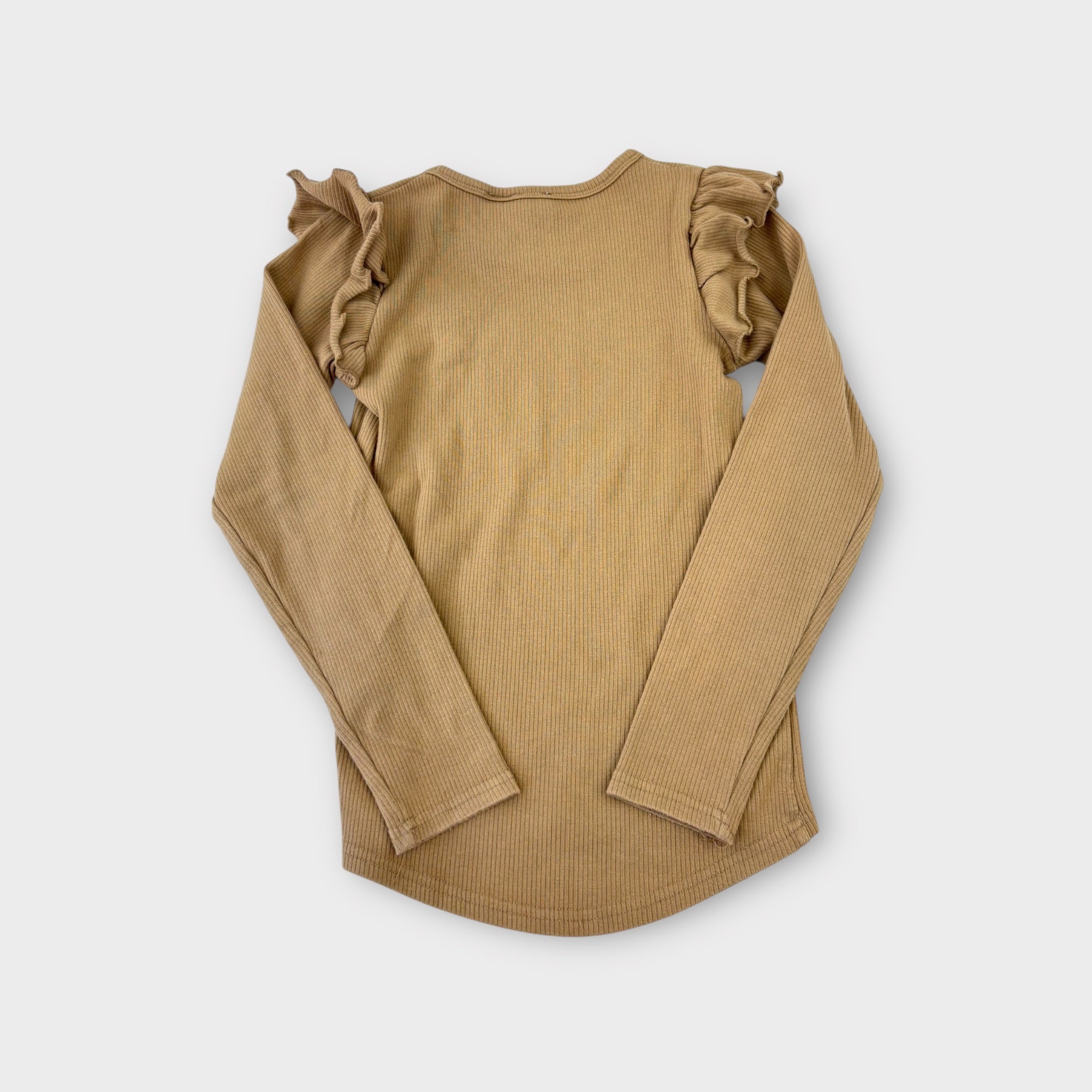 Jamie Kay Brown Ribbed Long Sleeve, Size 8