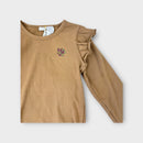 Jamie Kay Brown Ribbed Long Sleeve, Size 8