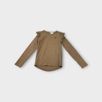 Jamie Kay Brown Ribbed Long Sleeve, Size 8