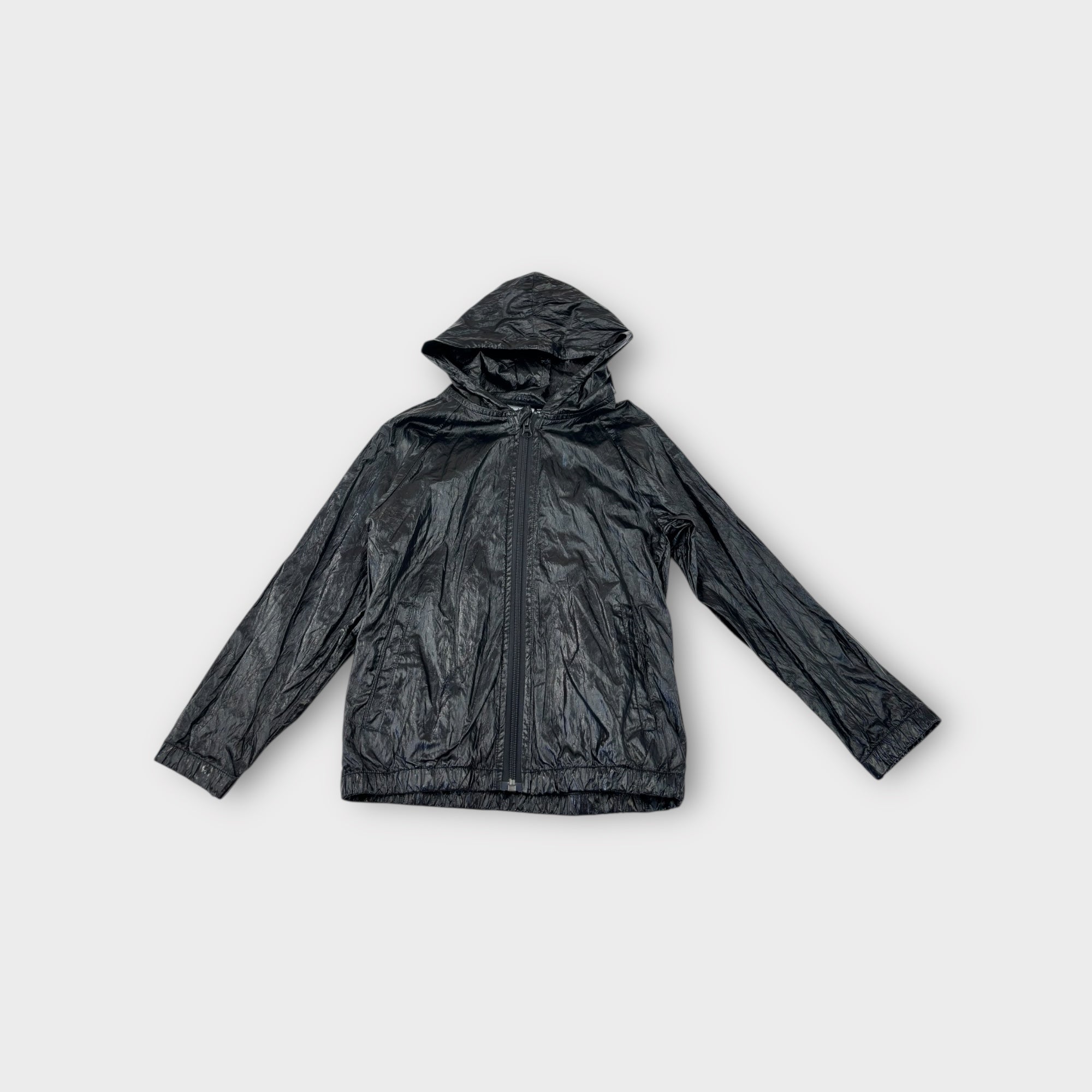 Minti Melbourne Black Shiny Jacket, Size 8