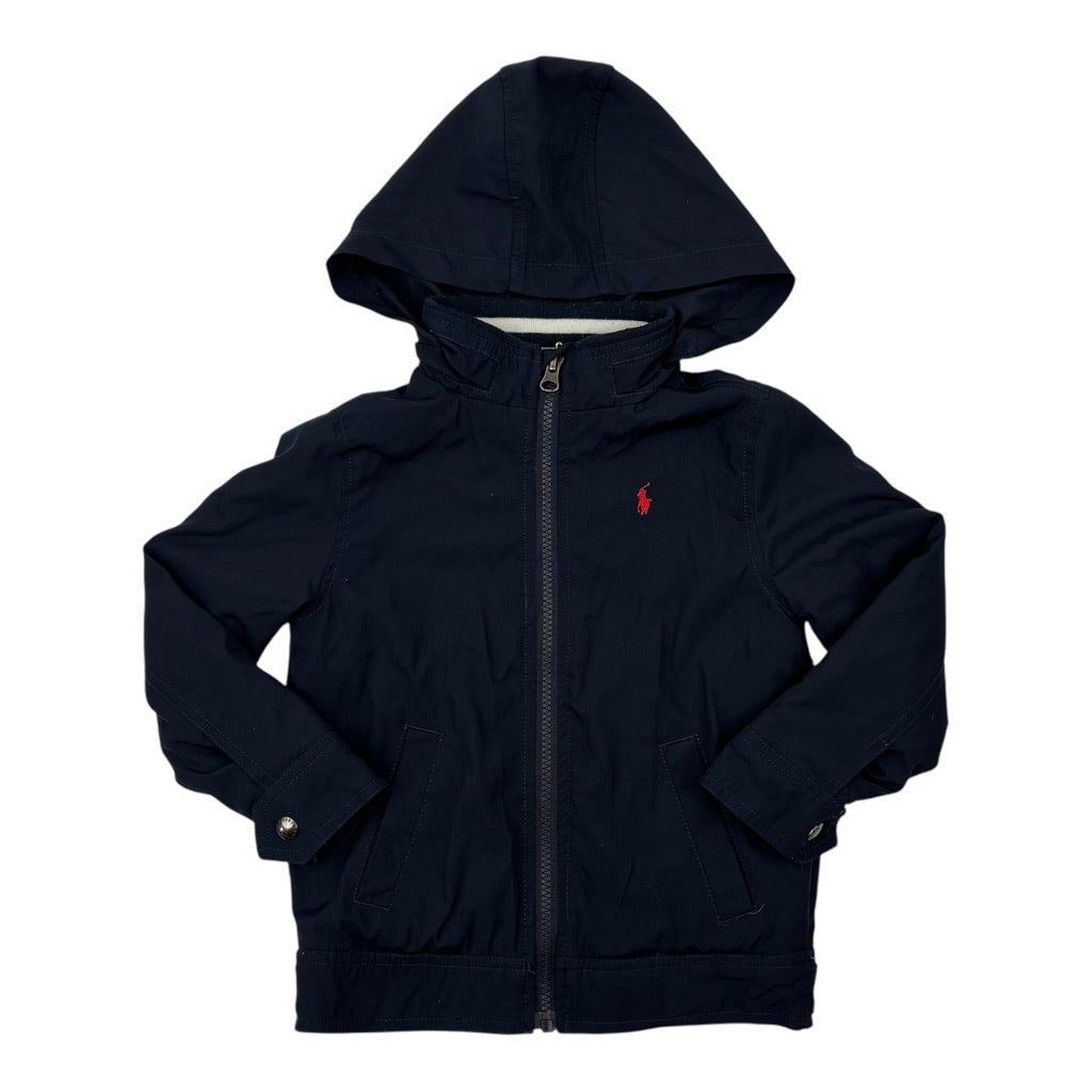 Ralph Lauren Navy Hooded Jacket, Size 4