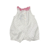 Jacadi Paris White Floral Romper, Size 000