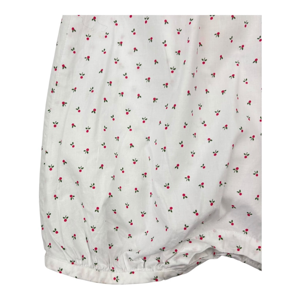 Jacadi Paris White Floral Romper, Size 000