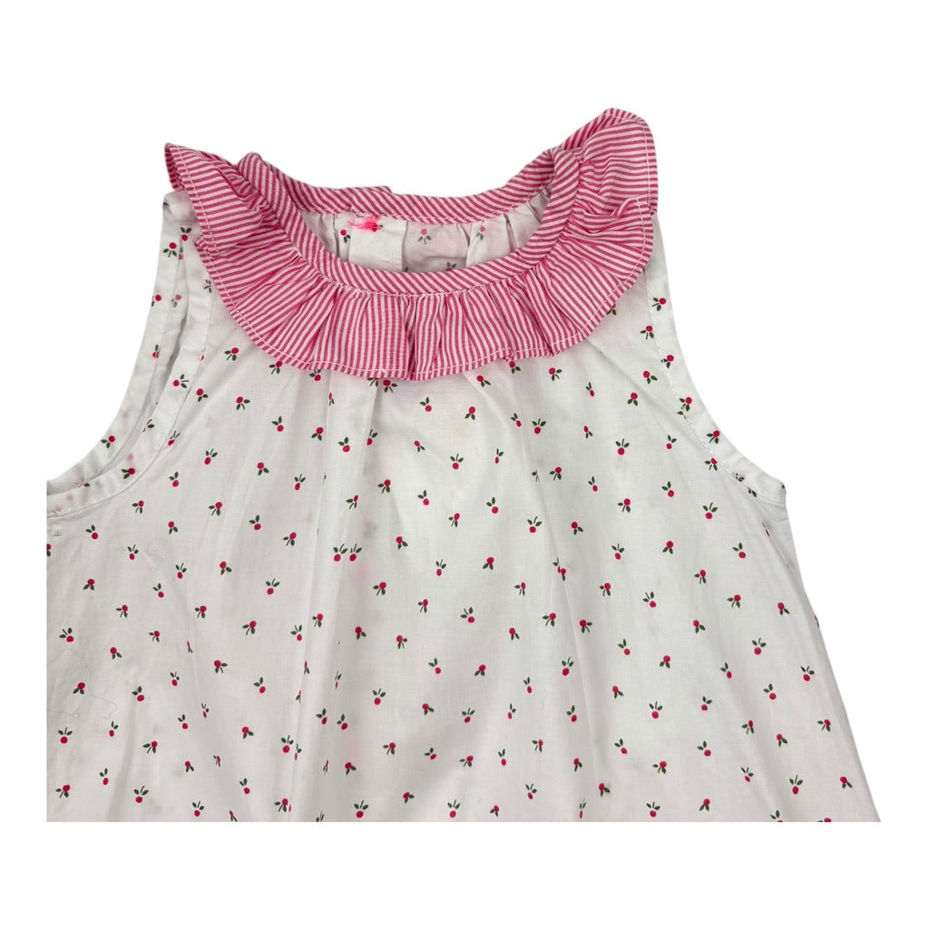 Jacadi Paris White Floral Romper, Size 000