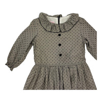 La Coqueta Frill Collar Grey Dress, Size 8