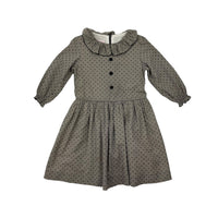 La Coqueta Frill Collar Grey Dress, Size 8