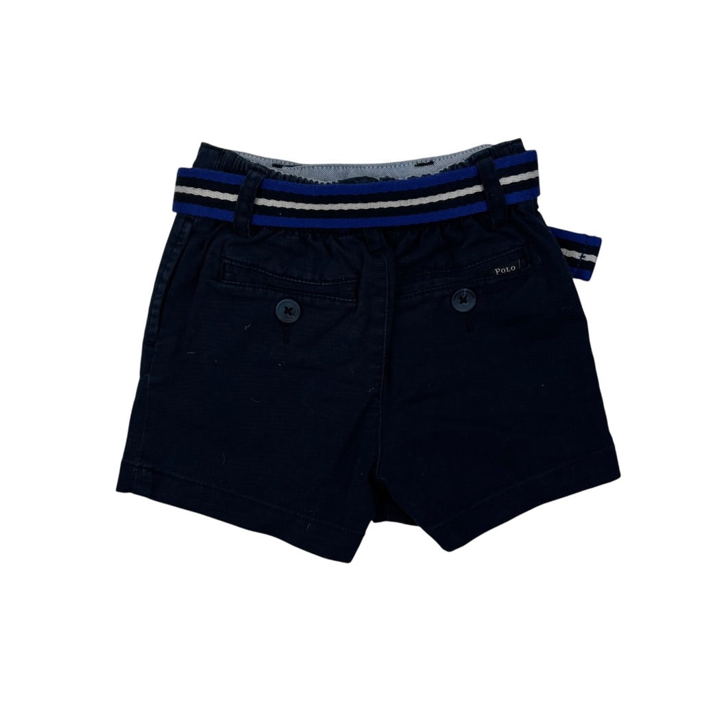 Ralph Lauren Navy Belted Shorts, Size 00