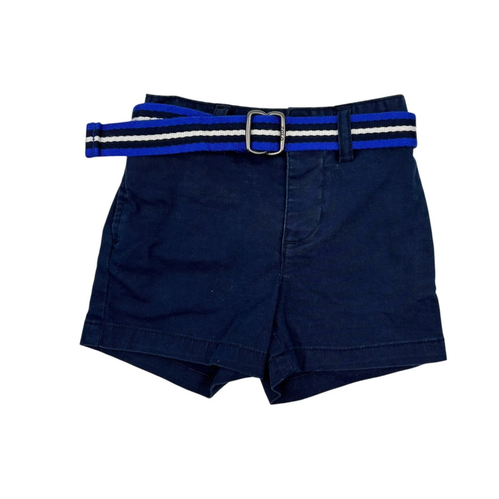 Ralph Lauren Navy Belted Shorts, Size 00