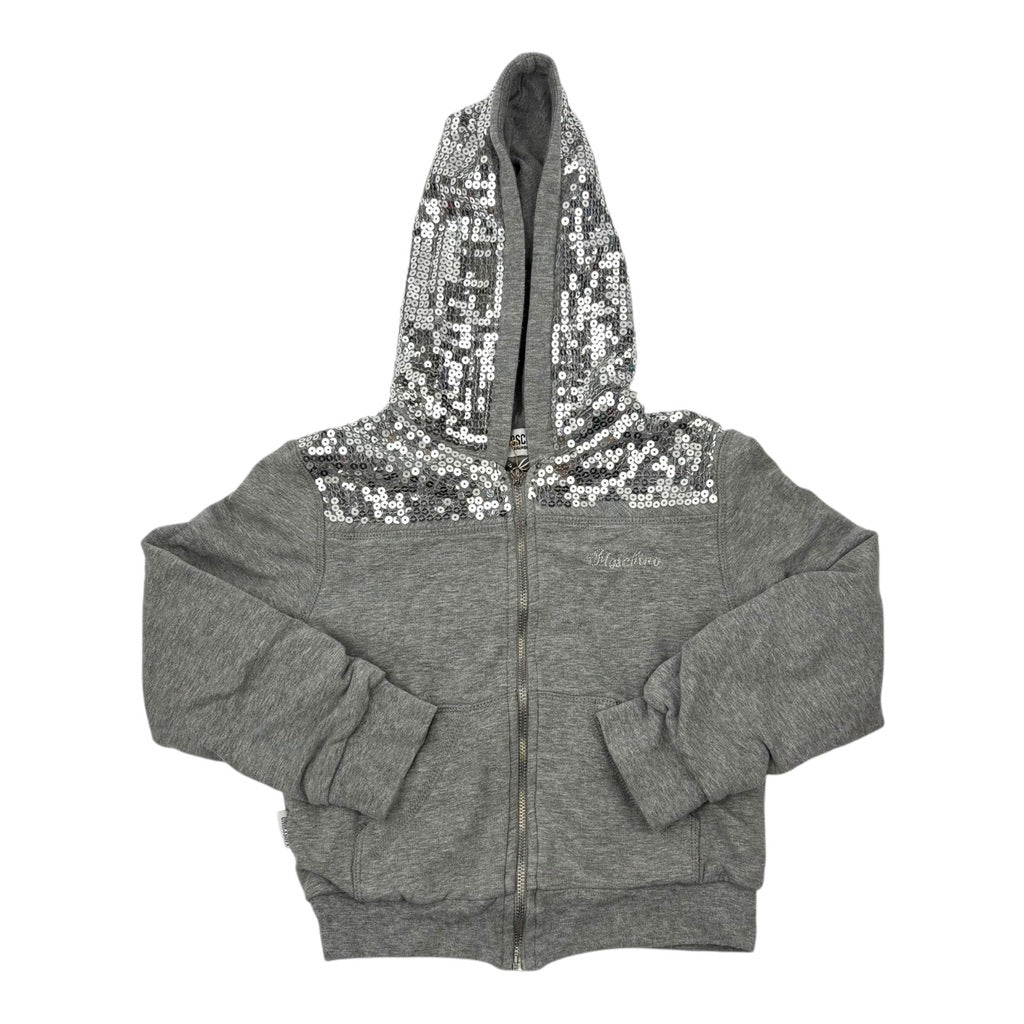 Moschino Bambino Sequin Zip Up Hoodie, Size 6