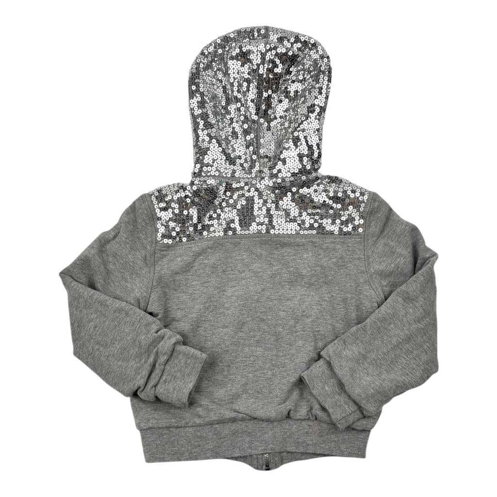 Moschino Bambino Sequin Zip Up Hoodie, Size 6