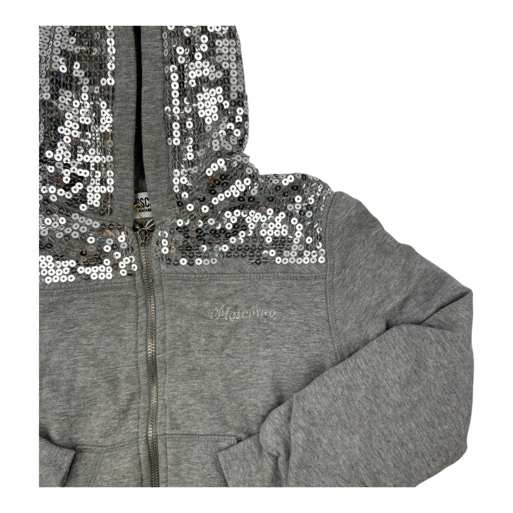 Moschino Bambino Sequin Zip Up Hoodie, Size 6